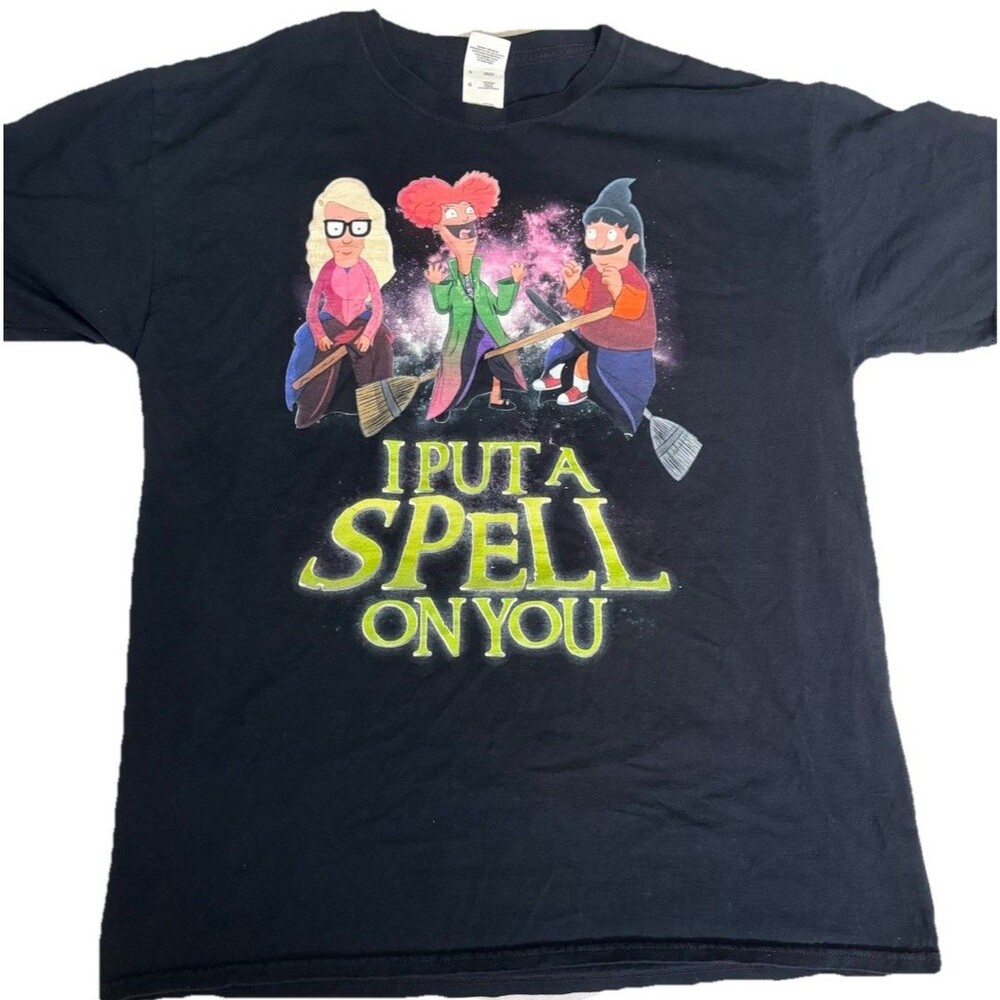 HOCUS POCUS Witches Spell Spooky Fall Halloween Movie Woman’s Graphic Top L